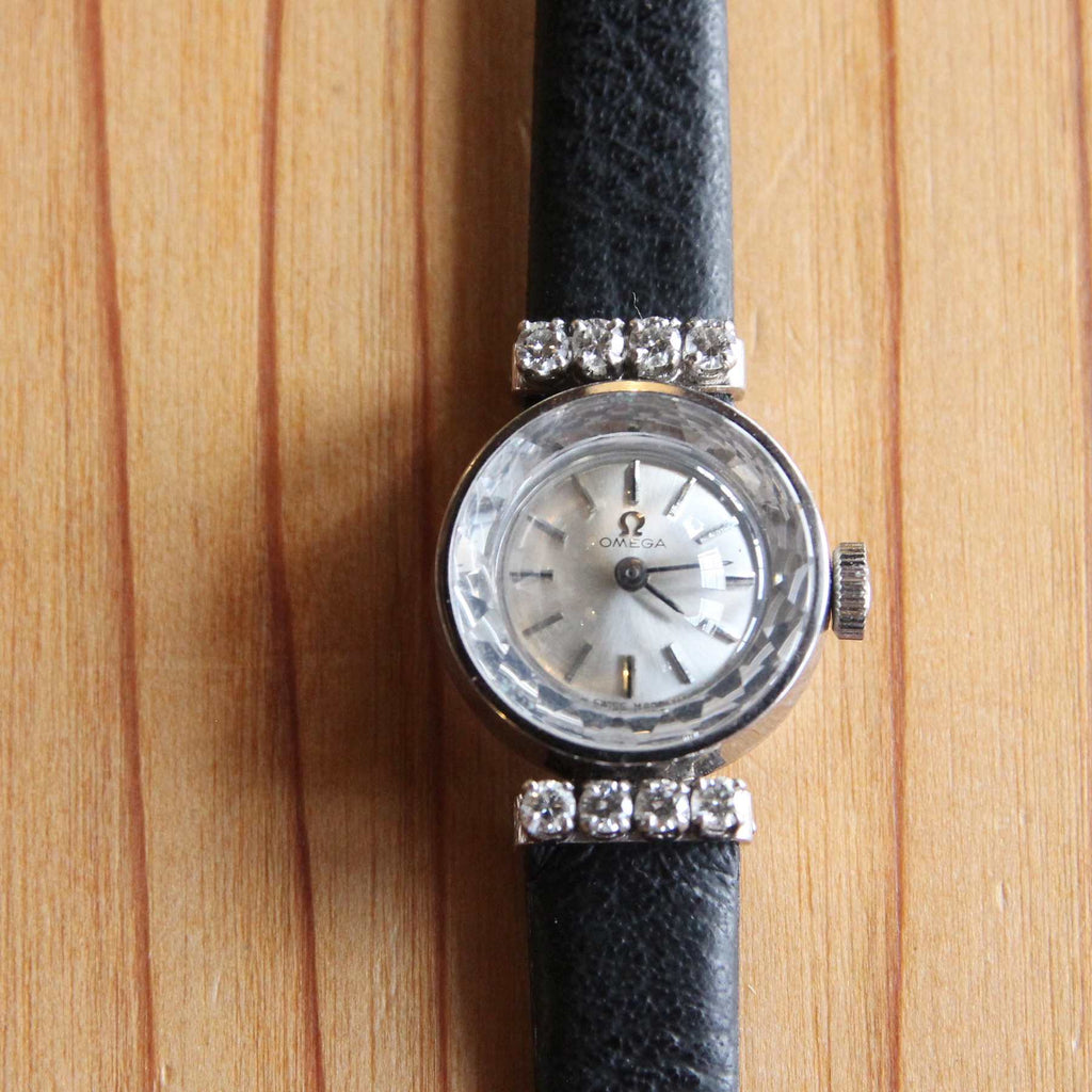 オメガ    OMEGA   アンティーク 腕時計 カットガラス   手巻き