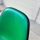 ハーマンミラー /  Herman Miller サイドシェルチェア 2nd グリーン ナウガレザー エッフェルベース チャールズ＆レイ・イームズ ヴィンテージ