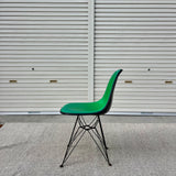 ハーマンミラー /  Herman Miller サイドシェルチェア 2nd グリーン ナウガレザー エッフェルベース チャールズ＆レイ・イームズ ヴィンテージ