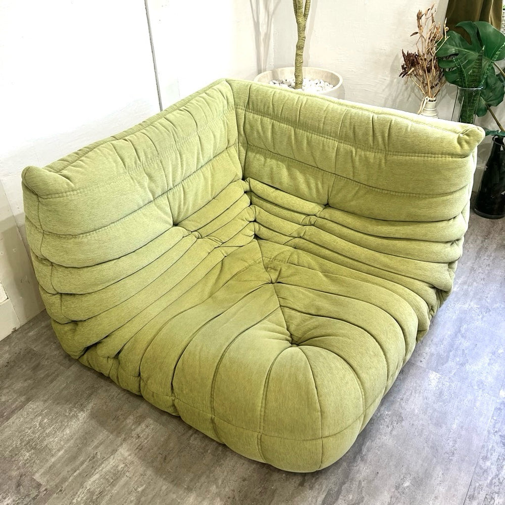 リーン・ロゼ / ligne roset トーゴ コーナーソファ グリーン 中古