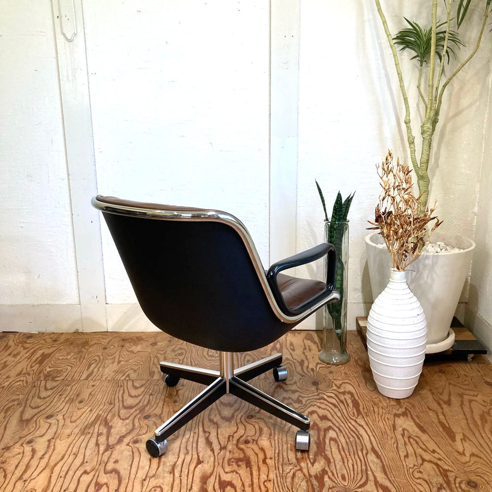 ノル / Knoll ポロックチェア / Pollock Exective Chair 4スターベース ブラウン ヴィテージ 中古 オフィス –  RESTYLE