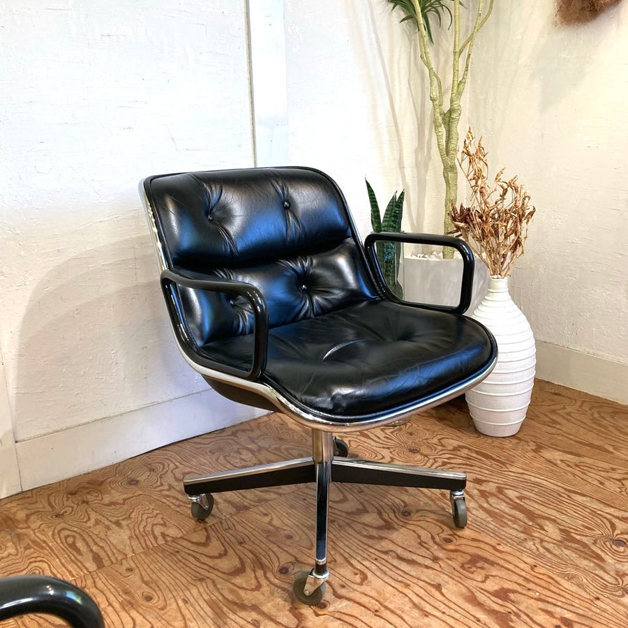 ノル / Knoll ポロックチェア / Pollock Exective Chair 4スターベース ブラック ヴィテージ 中古 オフィス –  RESTYLE