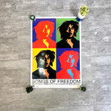 ボブマーリー 「SONGS OF FREEDOM」ポスター ヴィンテージ  64×90 枠無し  ポスターのみ