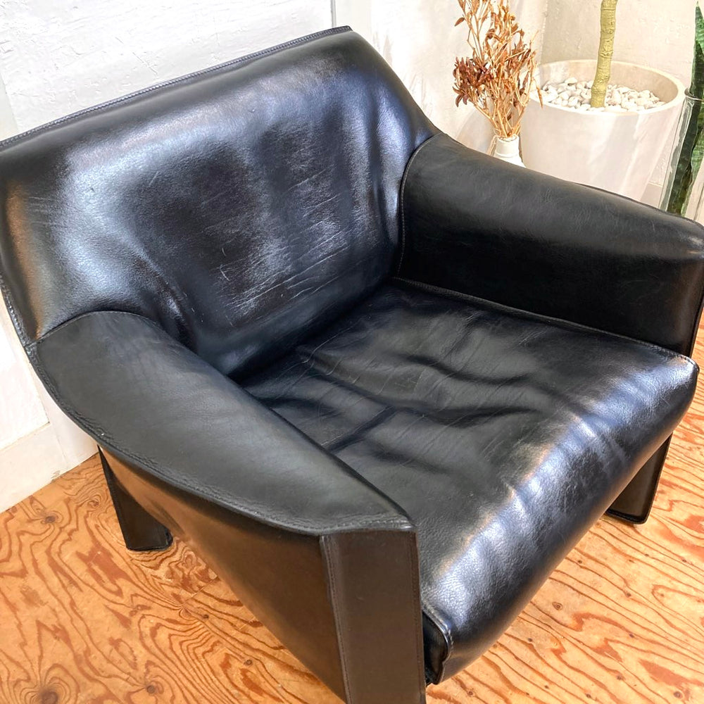 カッシーナ / Cassina キャブソファ / CAB 415 一人掛けソファ 中古 マリオ・ベリーニ 本革ソファ イタリア製 – RESTYLE