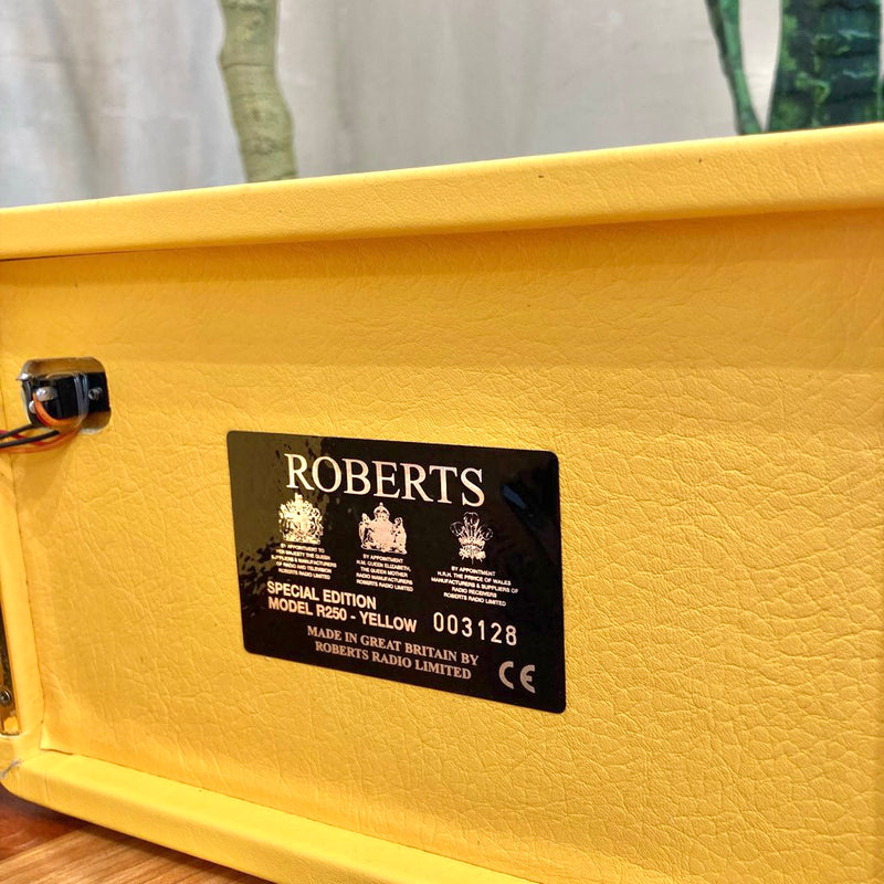 ロバーツ / ROBERTS ラジオ R250 イエロー レザークロス仕上げ 中古