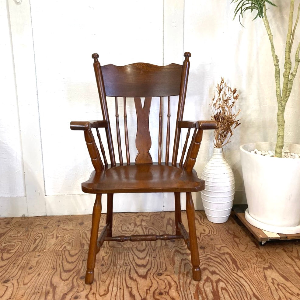 オランダ・アンティーク・木製チェアー - 椅子