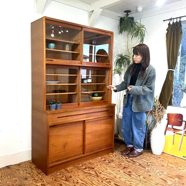 日田工芸 シャルル 食器棚 ジャパンヴィンテージ カップボード 