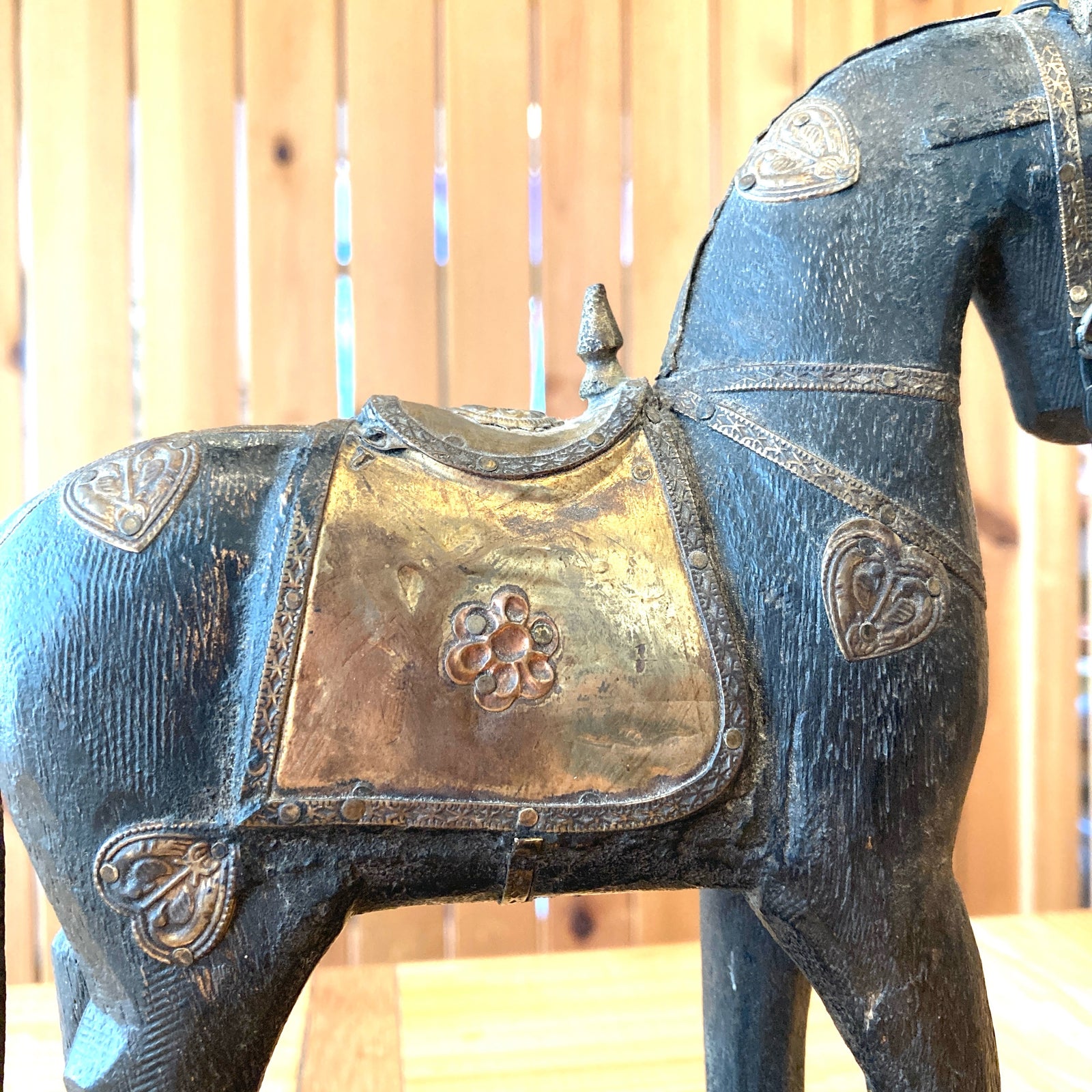 馬のオブジェ ヴィンテージ インテリア 小物 馬 木製 置物 中古 – RESTYLE