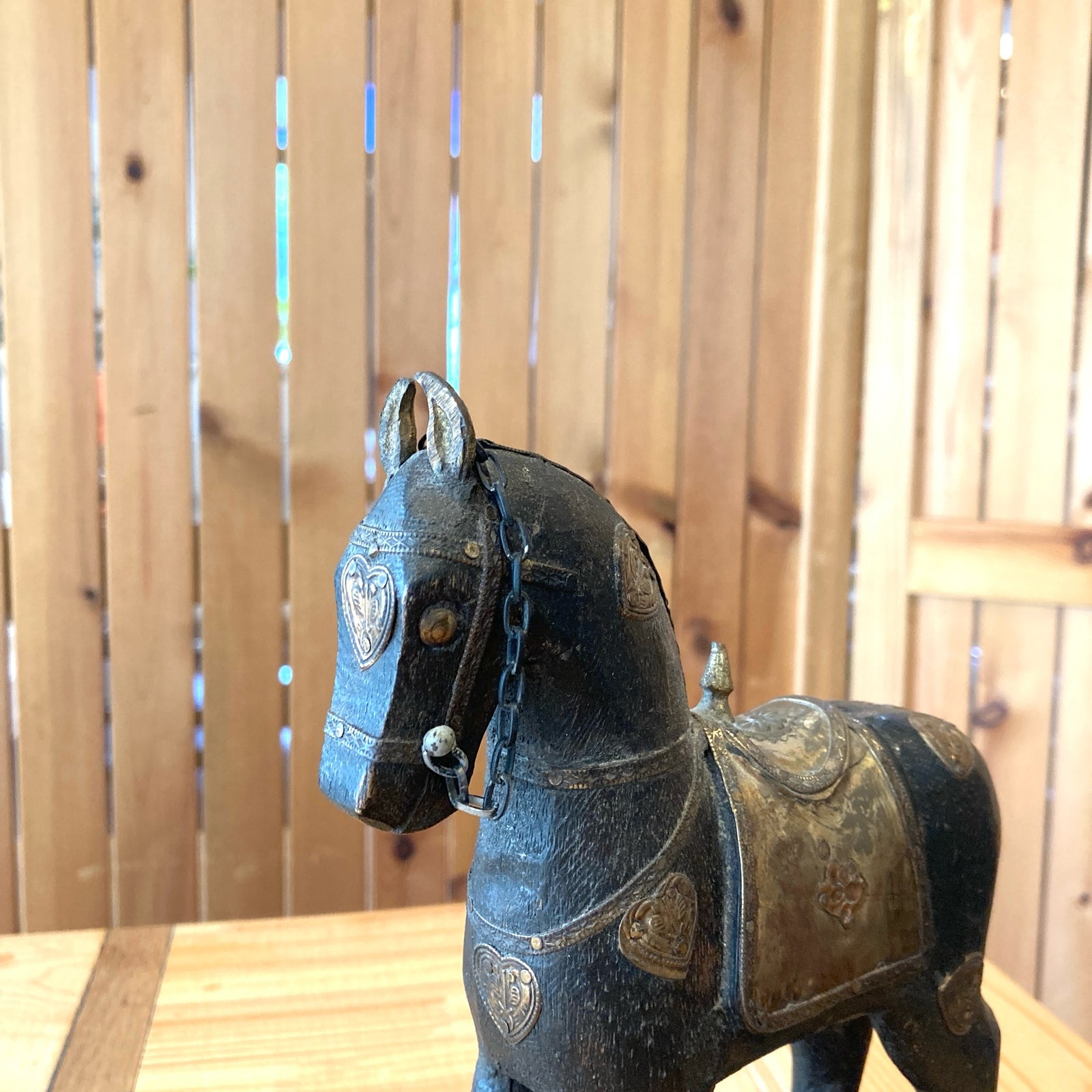 馬のオブジェ ヴィンテージ インテリア 小物 馬 木製 置物 中古 – RESTYLE