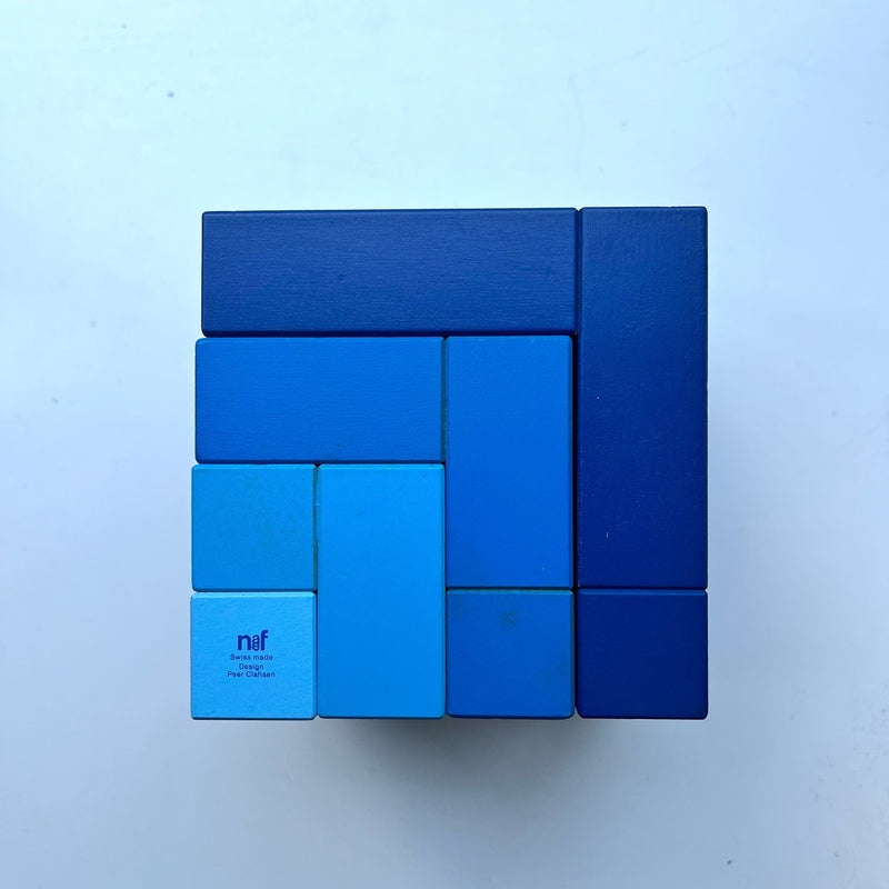 ネフ社 / Naef キュービックス / Cubicus ブルー 立体パズル インテリア小物