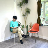 ハーマンミラー / Herman Miller サイドシェルチェア 2nd Hベース チェアパッド付 Sea form green light ヴィンテージ