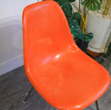 ハーマンミラー / Herman Miller サイドシェルチェア 2st Hベース チェアパッド付 Red Orange(salmon pink)  ヴィンテージ