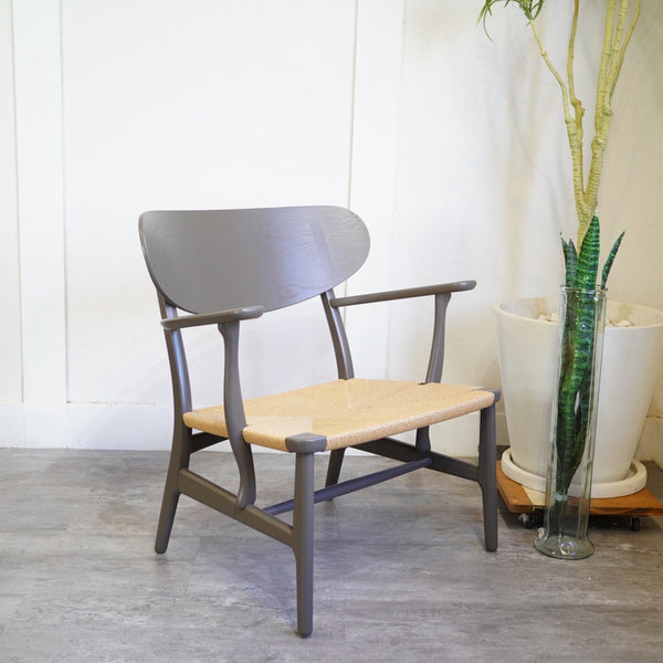 カールハンセン＆サン / Carl Hansen & Søn CH22 ラウンジチェア ハンスJ.ウェグナー グレー 中古 – RESTYLE