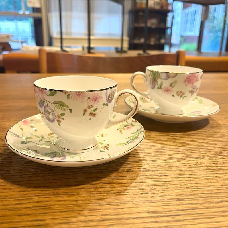 ウェッジウッド / WEDGEWOOD スウィートプラム ティーカップ＆ソーサ 2客セット　