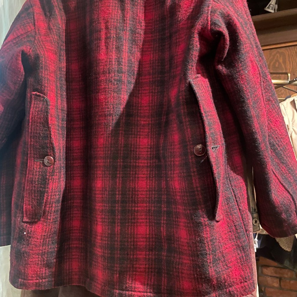 【古着】 60-70s ウールリッチ/WOOLRICH ハンティングジャケット 赤 バッファローチェック