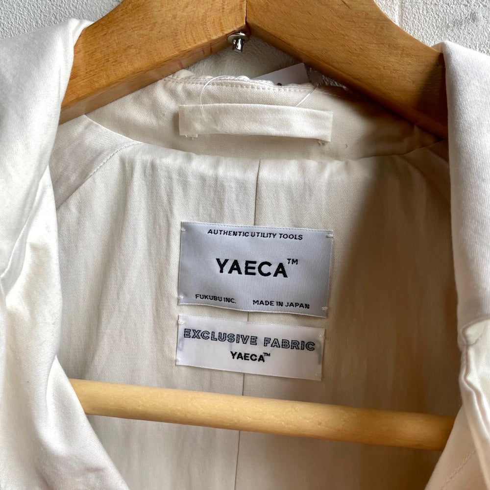 古着】ヤエカ / YAECA ステンカラーコート スプリングコート ホワイト タグ付き 美品 – RESTYLE