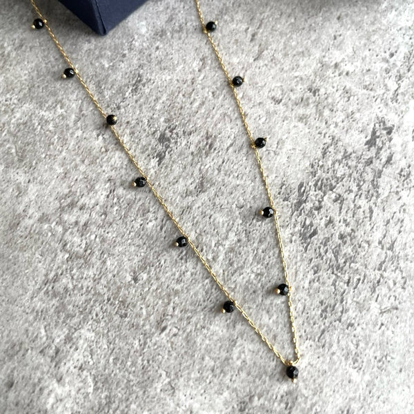 【中古】ニンフス / Nymphs オニキスネックレス / Onyx Beads Necklace K18