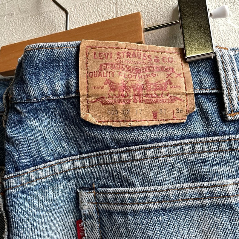 【古着】80s リーバイス / LEVI'S 603 ジーンズ スモールE デニムパンツ ジーパン ユーロヴィンテージ フランス製