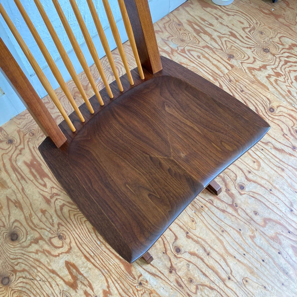 桜製作所 コノイドチェア / CONOID CHAIR – CN101 ジョージ・ナカシマ 中古 名作椅子 ウォールナット カンティバレー –  RESTYLE