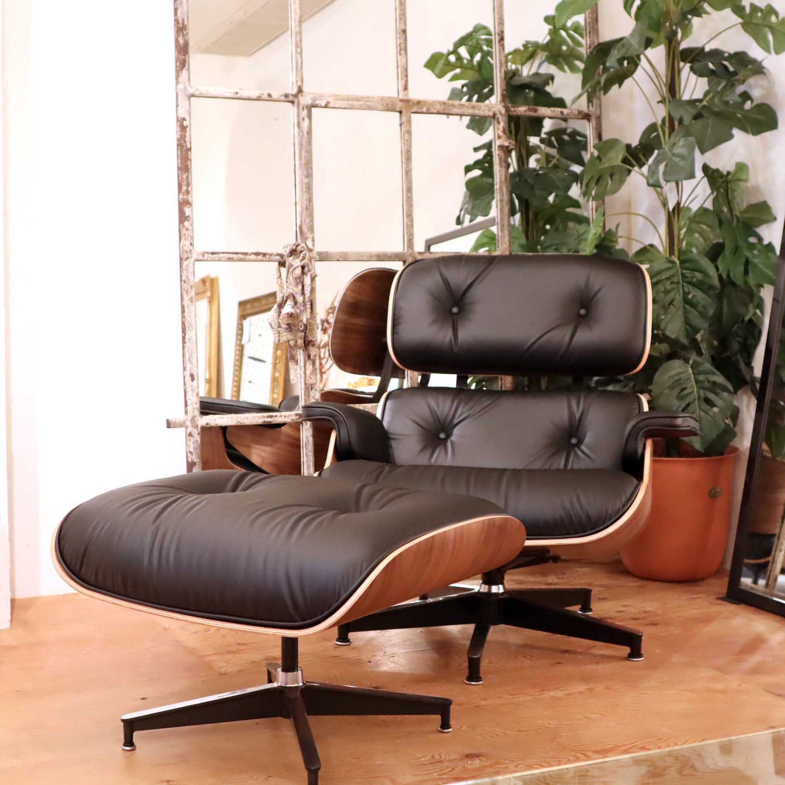 ハーマンミラー Herman Miller イームズラウンジチェア オットマン ウォールナット 中古 – RESTYLE