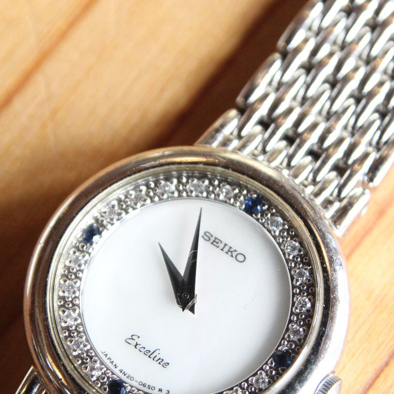 セイコー エクセリーヌ 腕時計 20P ダイヤ レディース  アナログ