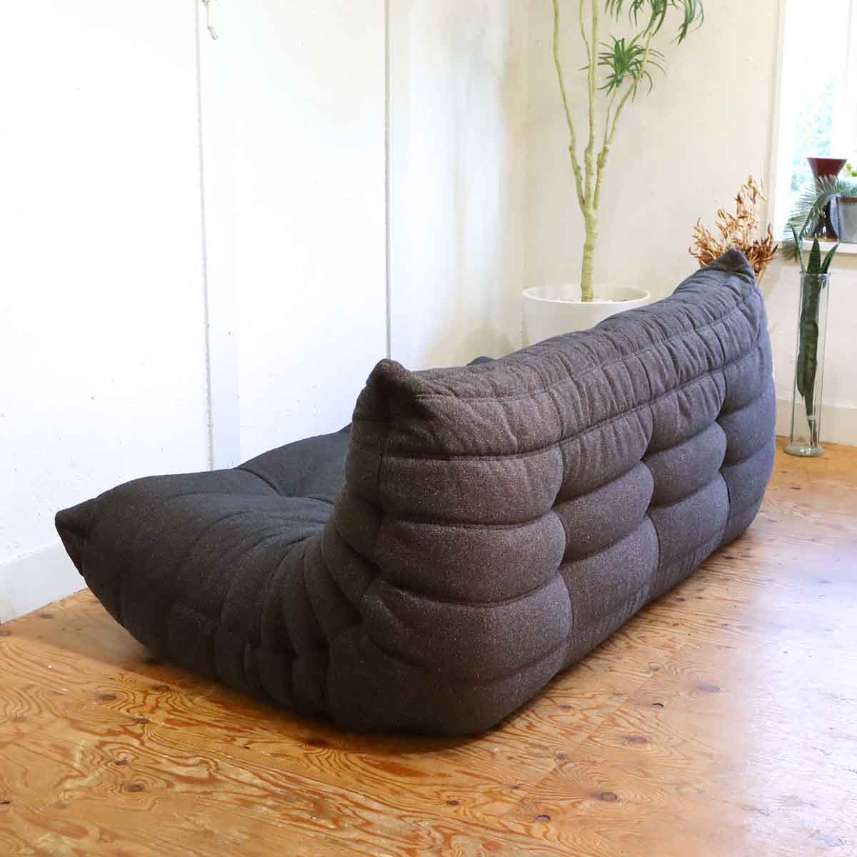 リーン・ロゼ / ligne roset トーゴ トリプルソファ ローソファ 3人掛けソファ 中古