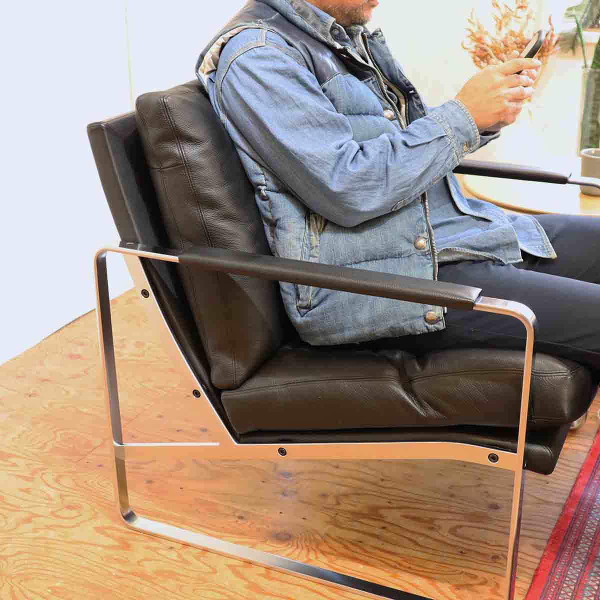 ウォルター・ノル / Walter Knoll ファブリシャス / FABRICIUS アームチェア プレーベン・ファブリシャス 1Pソファ 本革 中古