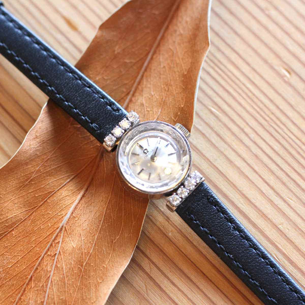 【希少】OMEGA オメガ 腕時計 カットガラス 手巻き ゴールド アンティーク