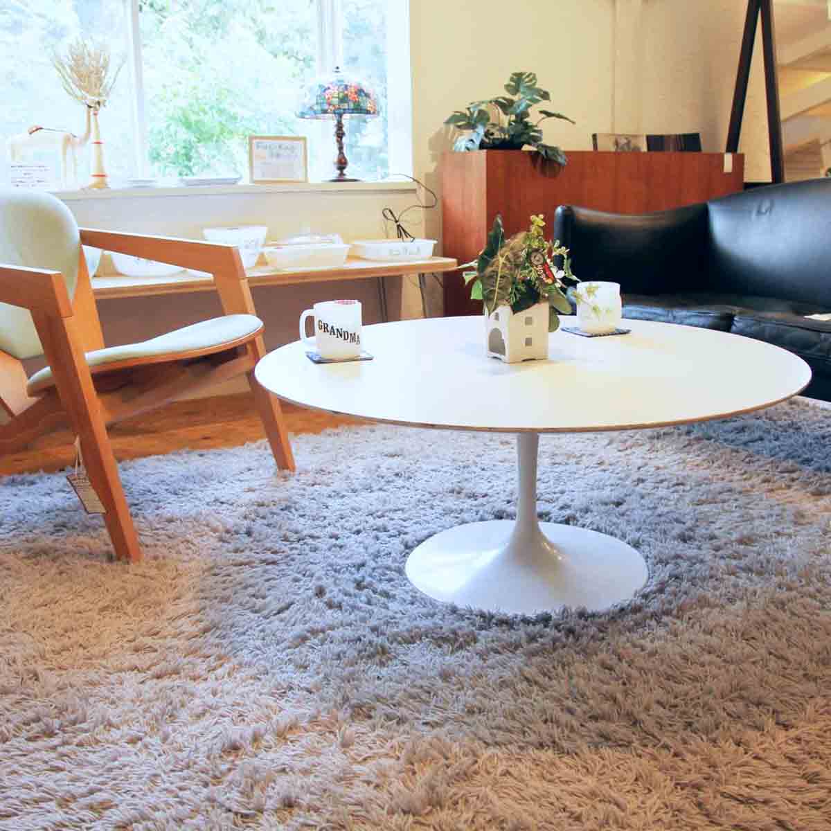 ノル / Knoll チューリップテーブル エーロ・サーリネン ラウンドコーヒーテーブル ラウンドセンターテーブル ヴィンテージ 中古 –  RESTYLE