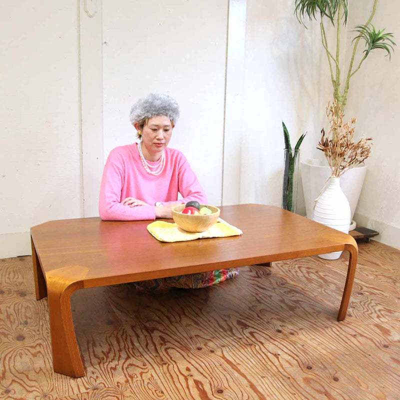 天板121×755センチ天童木工　座卓テーブル　ローテーブル