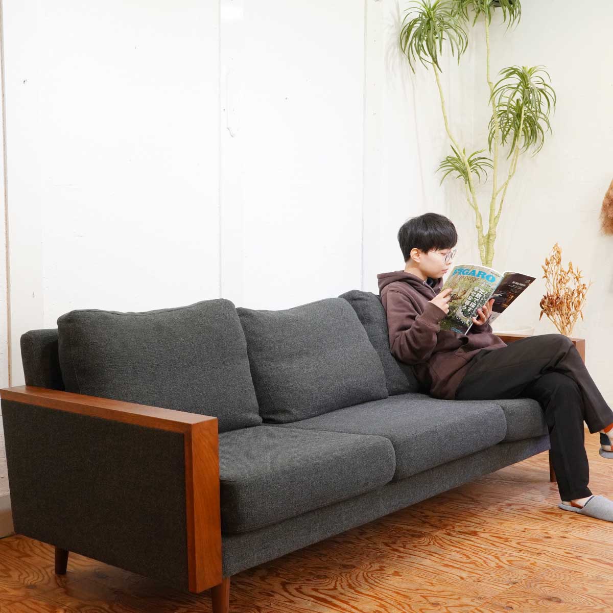 スウィッチ / SWITCH コバソファ / Coba Sofa 3P グレー 3人掛けソファ 中古