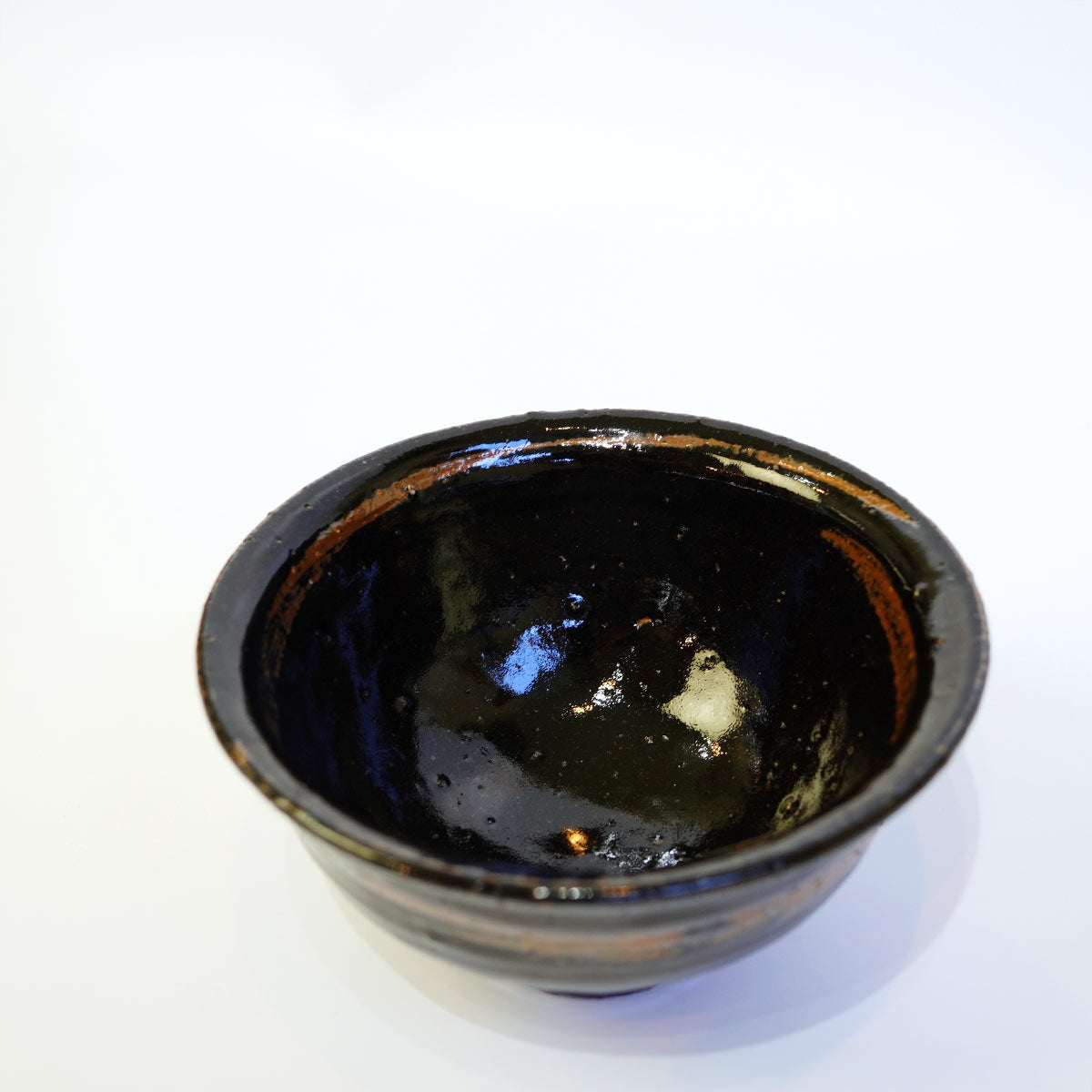 柴田雅章 黒釉指描茶碗 スリップウェア 丹波焼 中古 陶器 伝統工芸 お茶 食器 黒 – RESTYLE