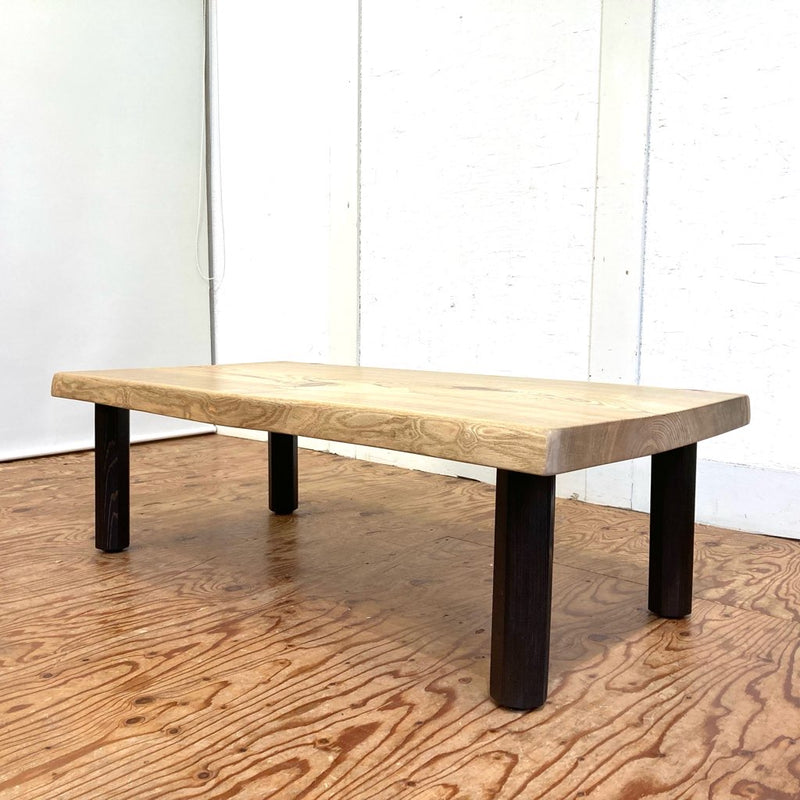 サイドテーブル ミッドセンチュリー トリプル ガラステーブル コーヒーテーブルキャロットの家具