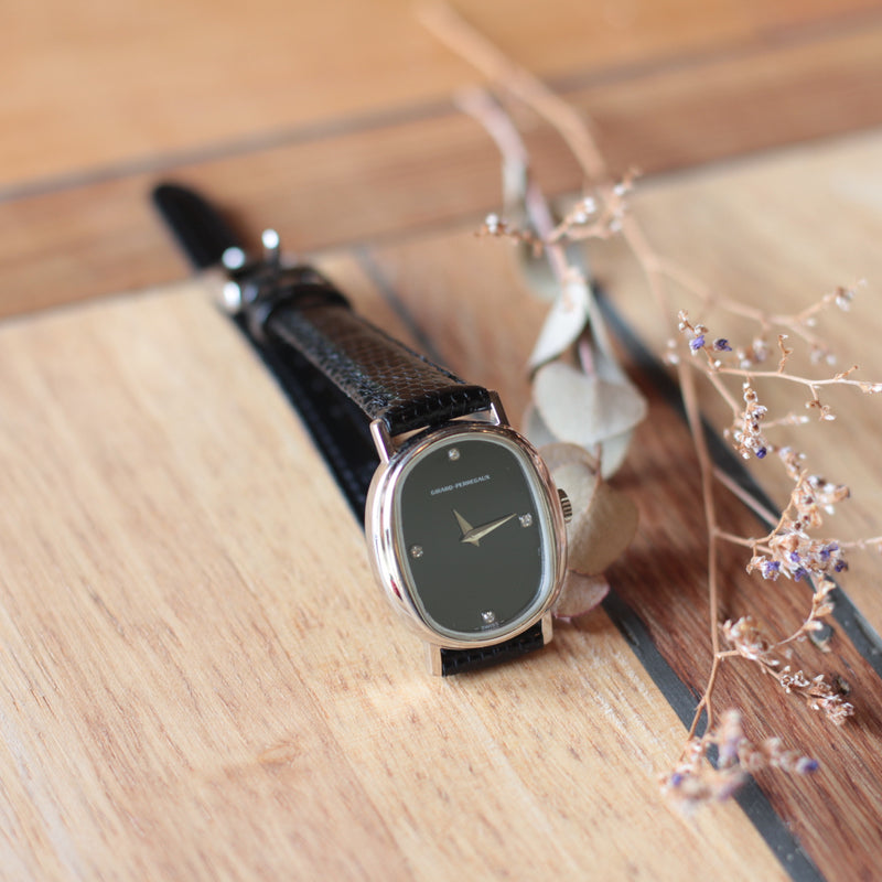 ジラール・ペルゴ / Girard-Perregaux 4P ダイヤ 腕時計 ブラック 