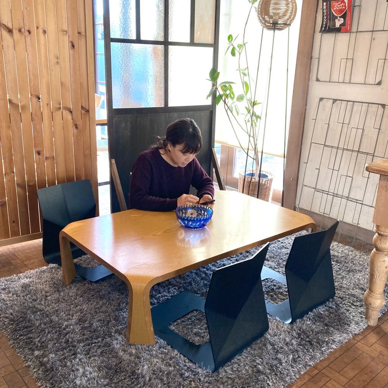 特徴完成品tendo 天童木工 ■ 名作 乾三郎デザイン 座卓 ローテーブル 和モダン